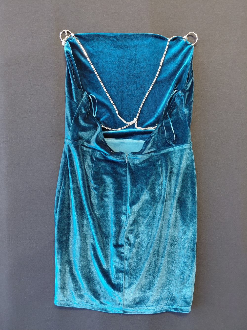 New Fashion Nova Bringing Glory Velvet Mini Dress Size Large - Picture 2 of 7